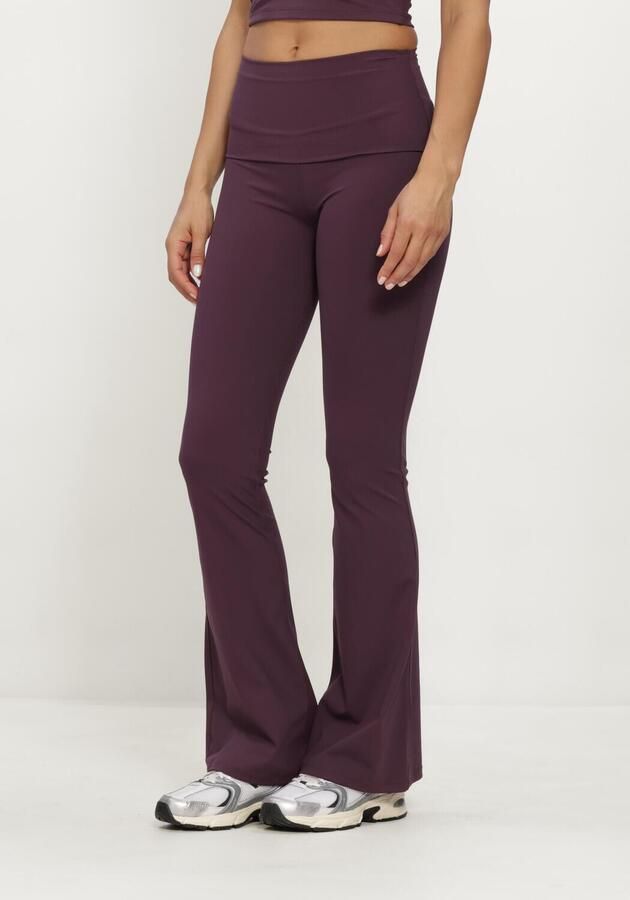 THE LOLA CLUB Dames Broeken Bruna Flared Legging Bordeaux