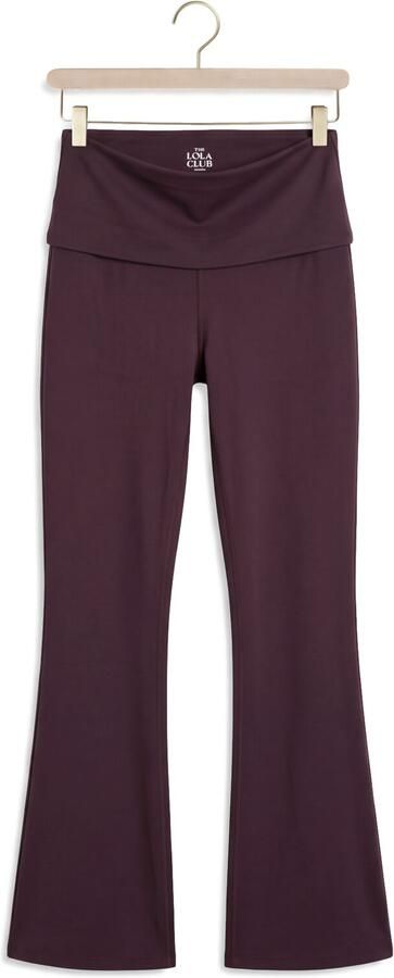 THE LOLA CLUB Dames Broeken Bruna Flared Legging Bordeaux - Foto 4