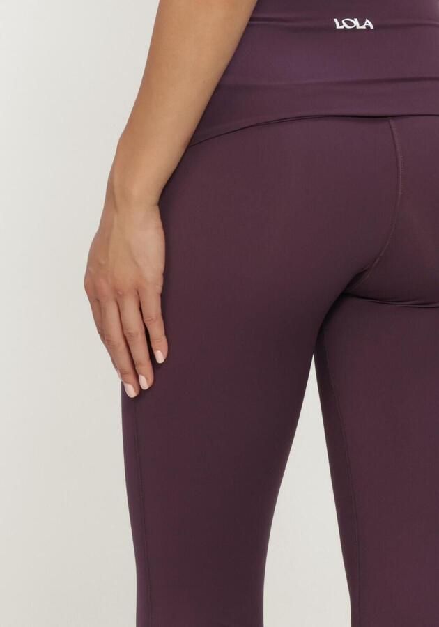THE LOLA CLUB Dames Broeken Bruna Flared Legging Bordeaux - Foto 3