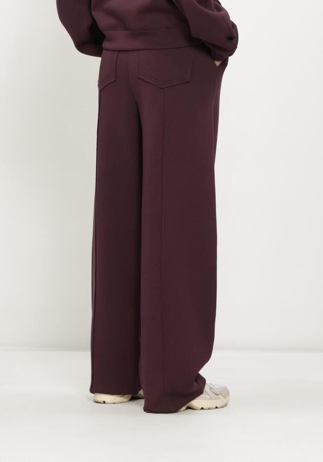 THE LOLA CLUB Dames Broeken Leyla Pants Bordeaux - Foto 3