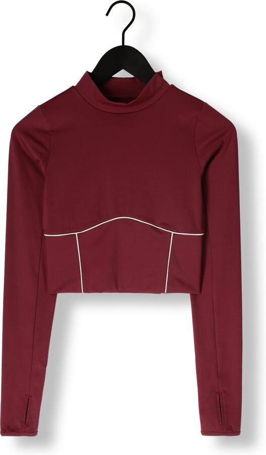 THE LOLA CLUB Dames Tops & T-shirts Demi Top Bordeaux - Foto 3