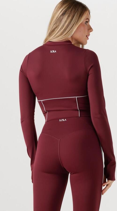 THE LOLA CLUB Dames Tops & T-shirts Demi Top Bordeaux - Foto 4
