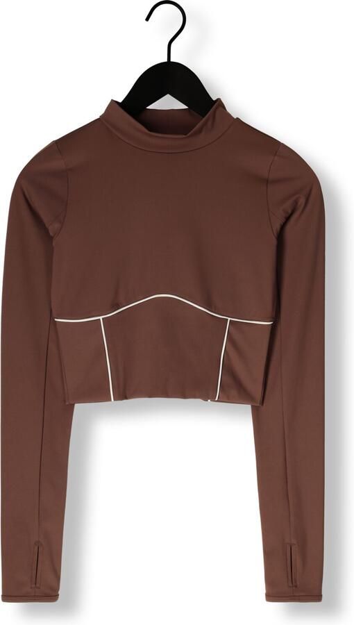 THE LOLA CLUB Dames Tops & T-shirts Demi Top Bruin - Foto 4