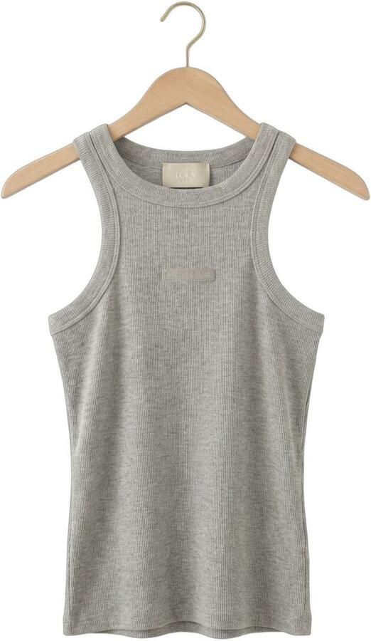 THE LOLA CLUB Dames Tops & T-shirts Jolie Singlet Lichtgrijs - Foto 4