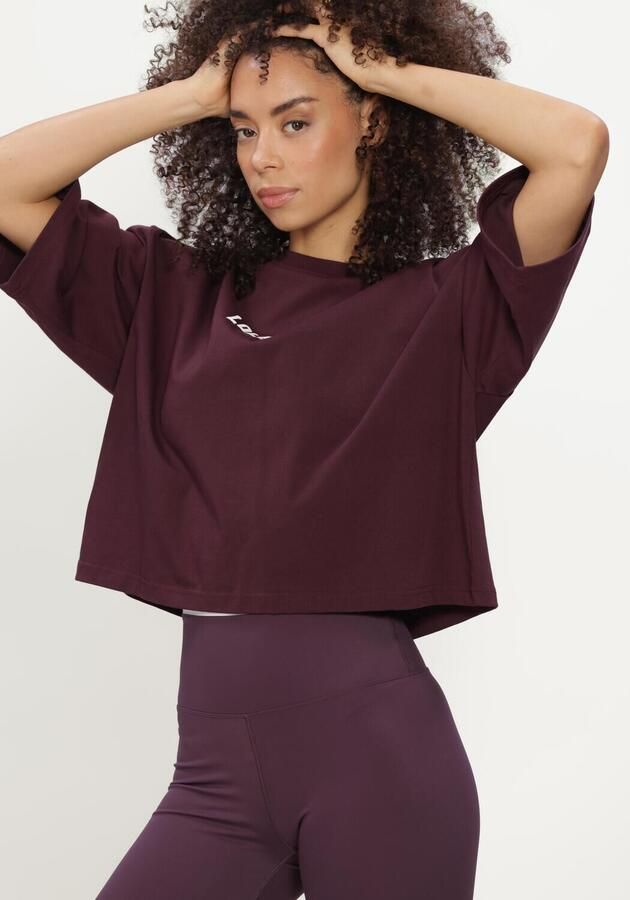 THE LOLA CLUB Dames Tops & T-shirts Stella Ss Tee Bordeaux - Foto 4