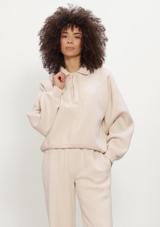 THE LOLA CLUB Dames Truien & Vesten Ebony Polo Sweater Beige