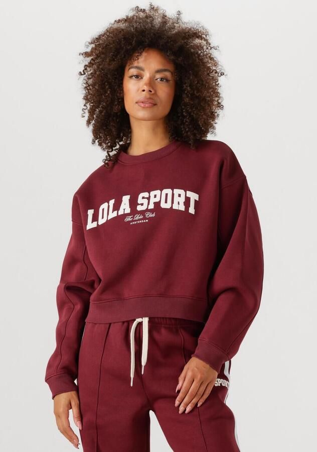 THE LOLA CLUB Dames Truien & Vesten Jade Sweater Bordeaux - Foto 4