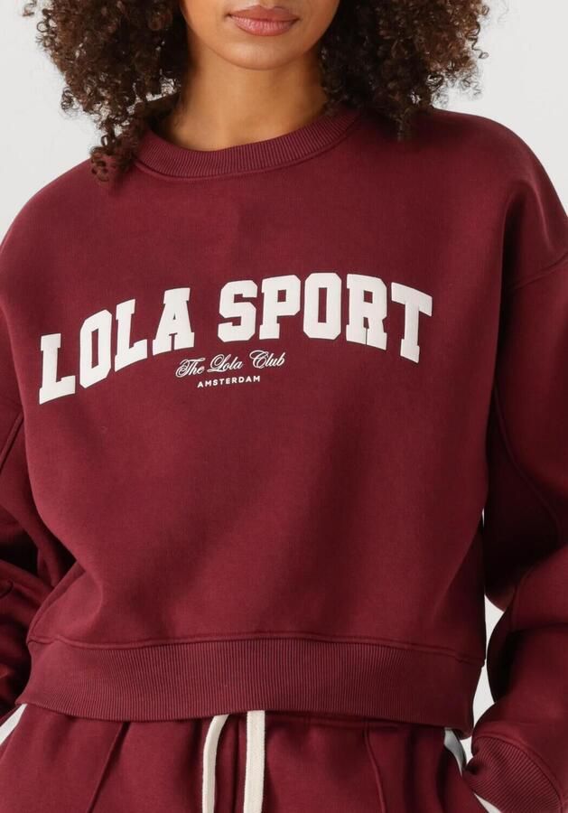 THE LOLA CLUB Dames Truien & Vesten Jade Sweater Bordeaux - Foto 2