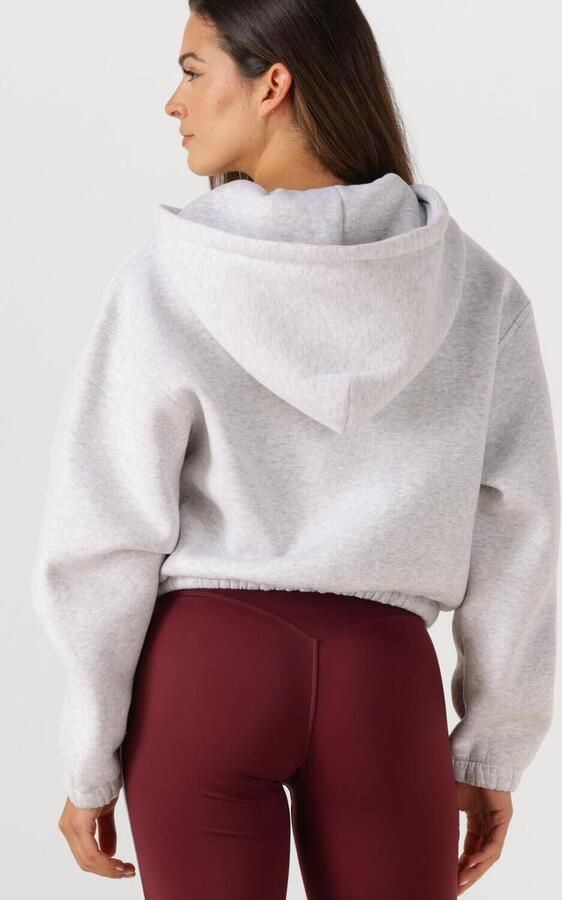 THE LOLA CLUB Dames Truien & Vesten Maya Zip Through Hoodie Lichtgrijs - Foto 3