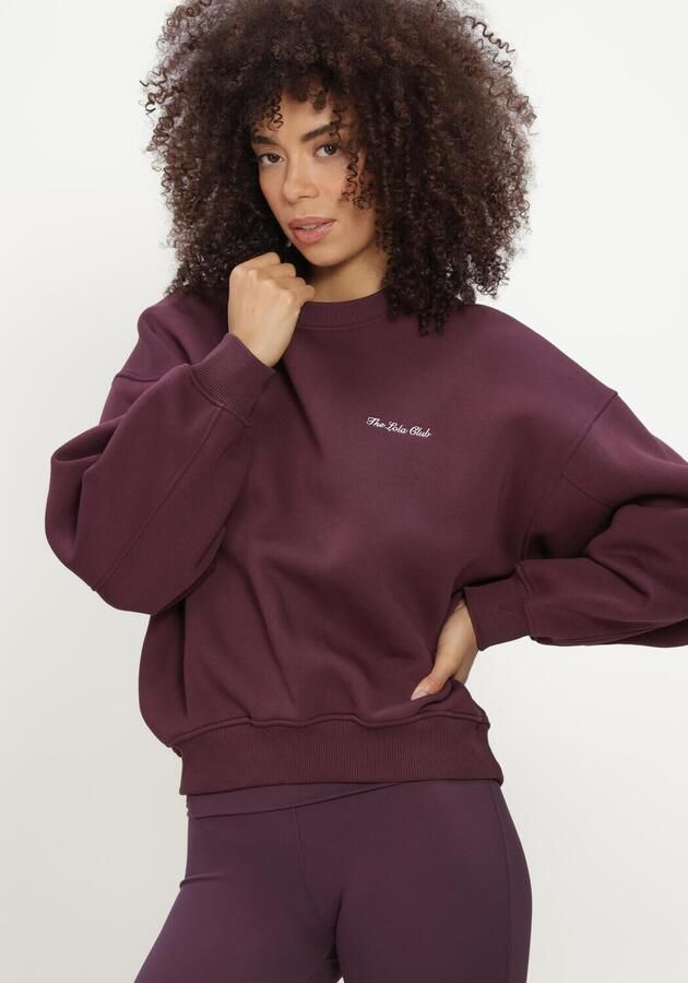 THE LOLA CLUB Dames Truien & Vesten Yara Sweater Bordeaux - Foto 4
