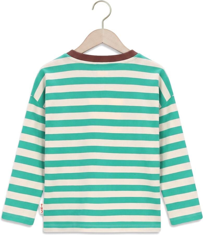 THE NEW CHAPTER Jongens Polo's & T-shirts Lou Longsleeve Groen - Foto 2