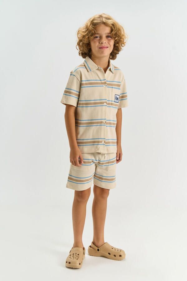 THE NEW Jongens Polo's & T-shirts Tnthor Gebroken Wit - Foto 3