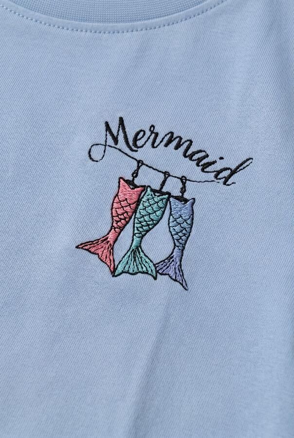 THE NEW Meisjes Tops & T-shirts Tnsttine Lichtblauw - Foto 2