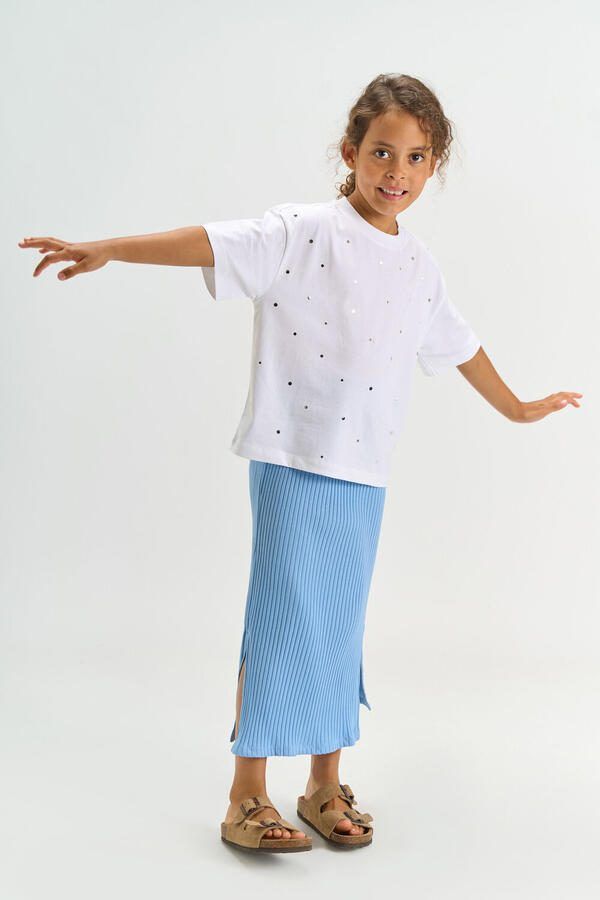 THE NEW Meisjes Tops & T-shirts Tntrudie Wit - Foto 3