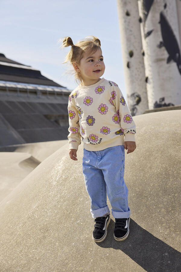 THE NEW Meisjes Truien & Vesten Tnstsaga Creme - Foto 3