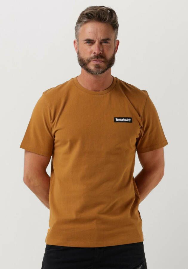 Timberland Beige T-shirt Woven Badge Tee