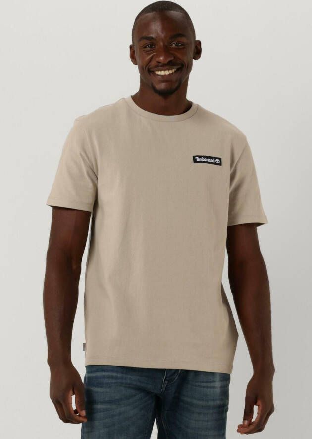 Timberland Beige T-shirt Woven Badge Tee