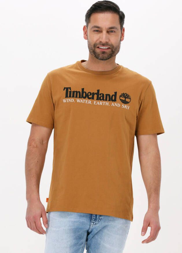 Timberland Front Tee Wheat Boot Heren T-shirt Yellow Heren