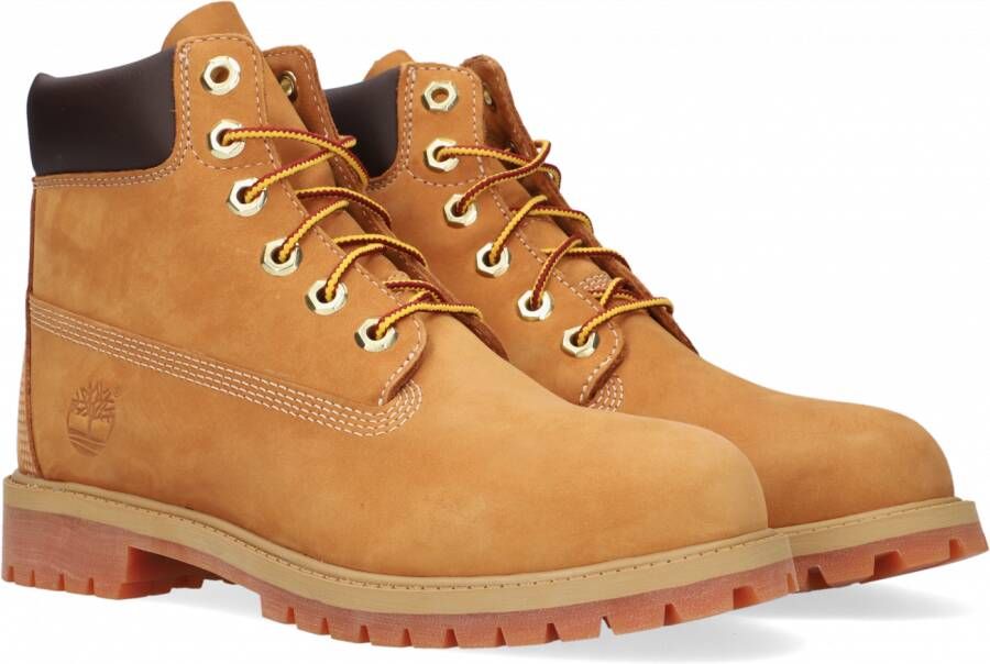 Timberland Premium Leren Veterschoenen Brown Heren