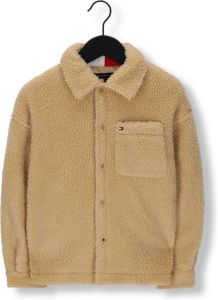 Tommy Hilfiger Teens Sherpa jacket met labelstitching