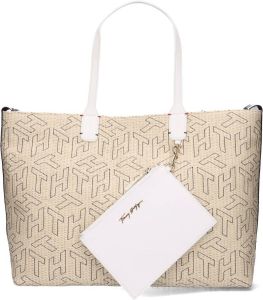 Tommy Hilfiger Beige Shopper Iconic Tommy Beach Tote