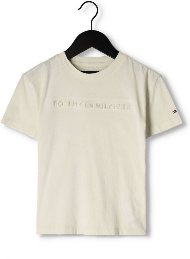 TOMMY HILFIGER Jongens Polo's & T-shirts Tonal Logo Tee S s Beige