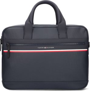 Tommy Hilfiger Blauwe Laptoptas Stripe Computer Bag