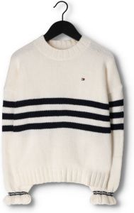Tommy Hilfiger Blauw wit Gestreepte Trui Prep Stripe Sweater