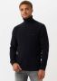 Tommy Hilfiger Donkerblauwe Coltrui Exaggerated Structure Roll Neck - Thumbnail 1