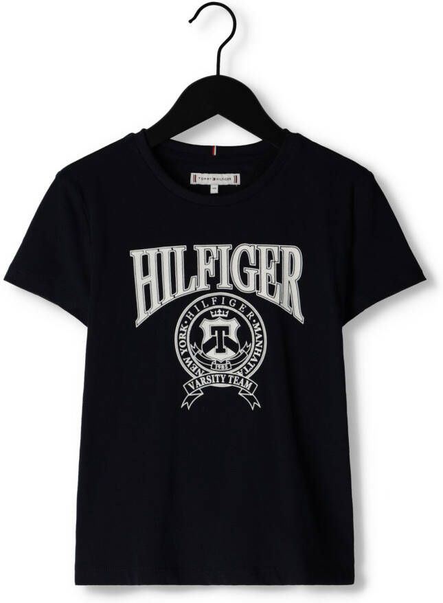 TOMMY HILFIGER Meisjes Tops & T-shirts Hilfiger Varsity Tee S s Donkerblauw
