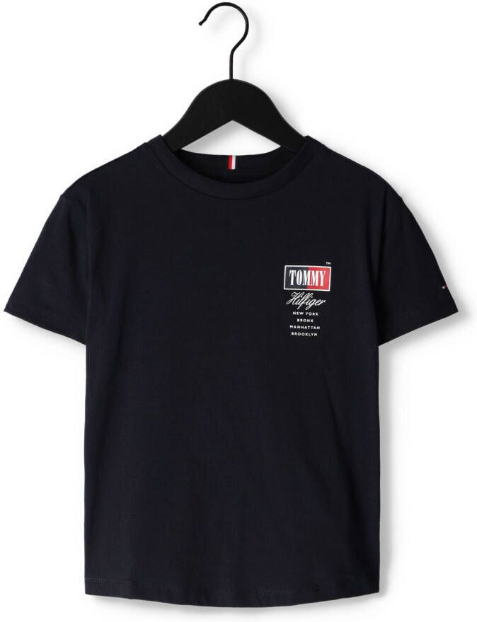 TOMMY HILFIGER Jongens Polo's & T-shirts Timeless Tommy Graphic Tee S s Donkerblauw