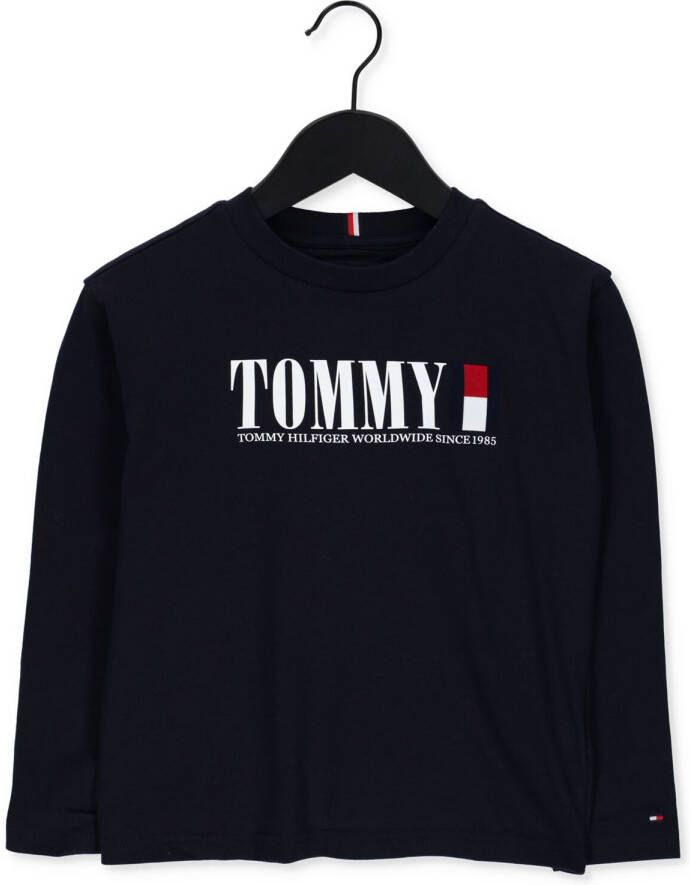 TOMMY HILFIGER Jongens Polo's & T-shirts Tommy Graphic Tee L s Donkerblauw