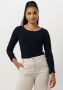TOMMY HILFIGER Dames Tops & T-shirts Slim 5x2 Rib O-nk Ls Donkerblauw - Thumbnail 1