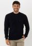 Tommy Hilfiger Donkerblauwe Trui Exaggerated Structure Crew Neck - Thumbnail 1
