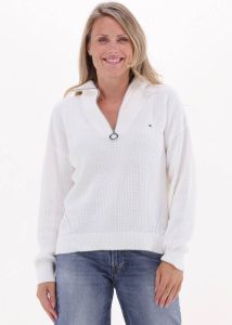 Tommy Hilfiger Gebreide pullover met logostitching model 'HAYANA CABLE'