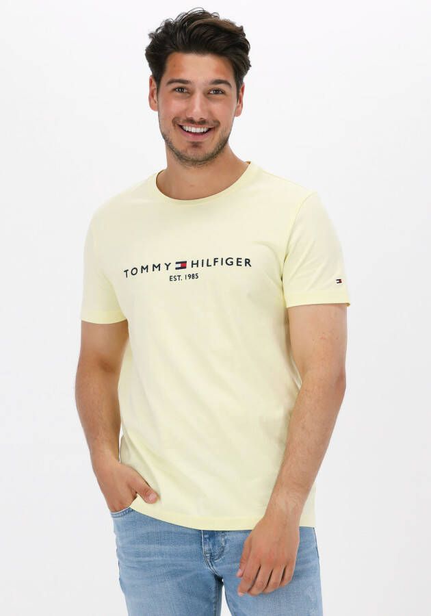 Tommy Hilfiger Gele T-shirt Tommy Logo Tee