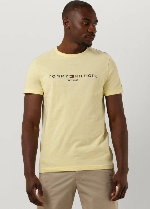 Tommy Hilfiger Tommy Logo T-shirt Geel Heren