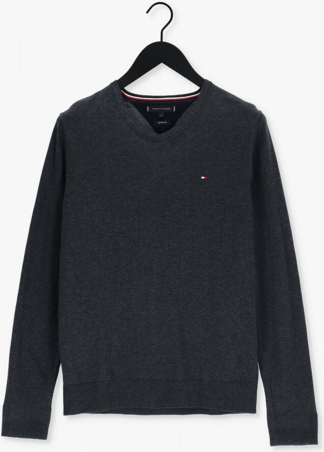 Tommy Hilfiger Organisch Katoen Zijde Jersey voor Heren Gray Heren