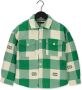 TOMMY HILFIGER Jongens Overhemden Sherpa Lined Checked Overshirt Groen - Thumbnail 1
