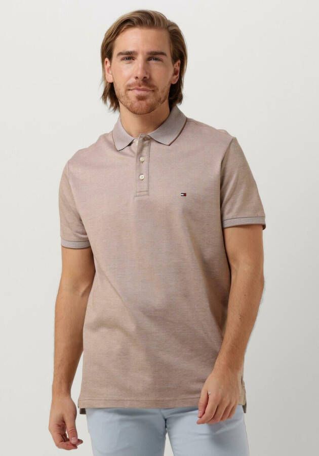 TOMMY HILFIGER Heren Polo's & T-shirts Oxford Logo Collar Reg Polo Khaki