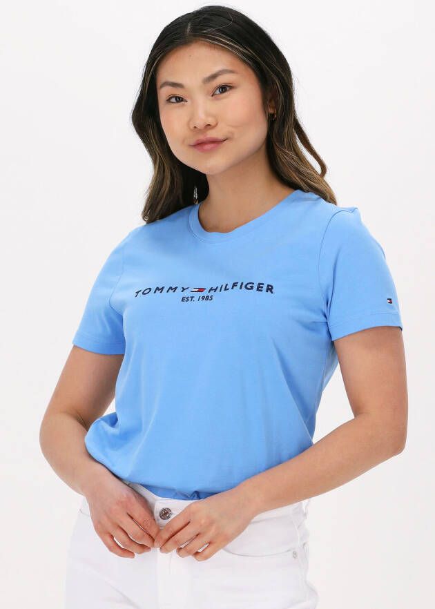 Tommy Hilfiger Lichtblauwe T-shirt Regular Hilfiger C-nk