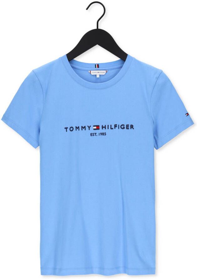 Tommy Hilfiger Shirt met ronde hals REGULAR HILFIGER C-NK TEE SS met groot logo-opschrift