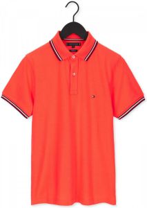 Tommy Hilfiger polo oranje met rood wit blauw details