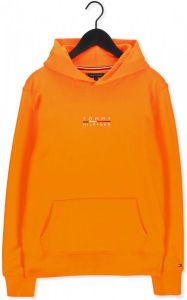 Tommy Hilfiger Oranje Sweater Square Logo Hoody