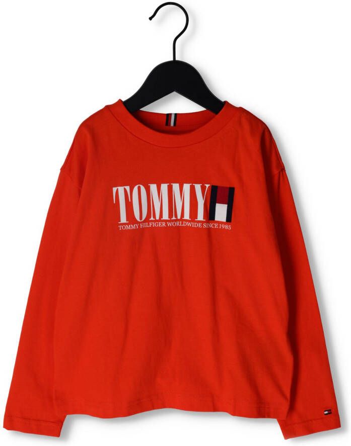 Tommy Hilfiger Oranje Tommy Graphic Tee L s