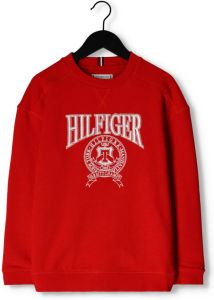 Tommy Hilfiger Rode Trui U Hilfiger Varsity Sweatshirt