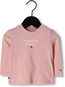 Tommy Hilfiger Roze Baby Tommy Graphic Tee L s