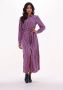Tommy Hilfiger gestreepte maxi blousejurk rood donkerblauw - Thumbnail 1