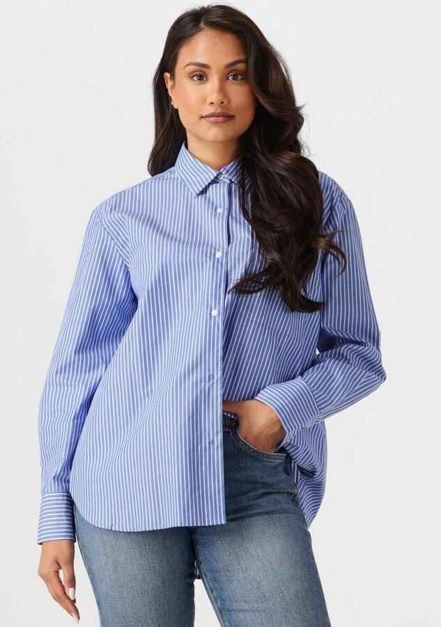 TOMMY HILFIGER Dames Blouses Ess Poplin Easy Fit Shirt Blauw - Foto 4