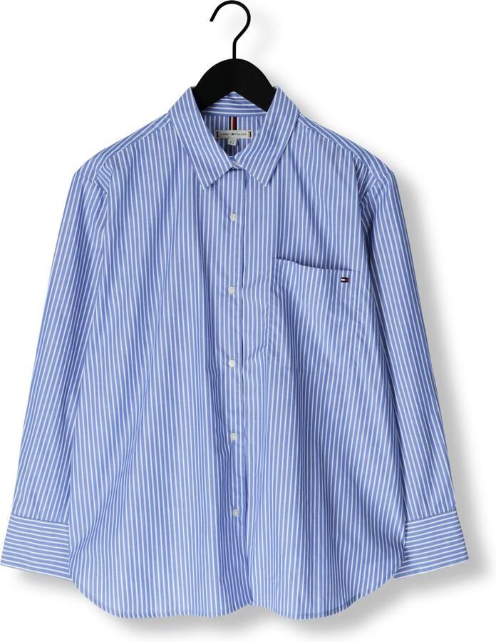 TOMMY HILFIGER Dames Blouses Ess Poplin Easy Fit Shirt Blauw